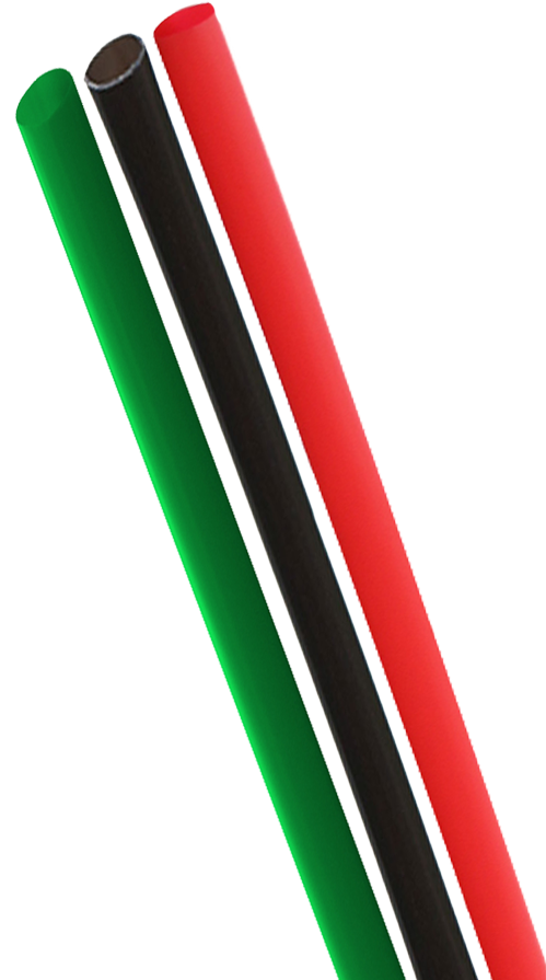 Red & Green Chocolate Straws